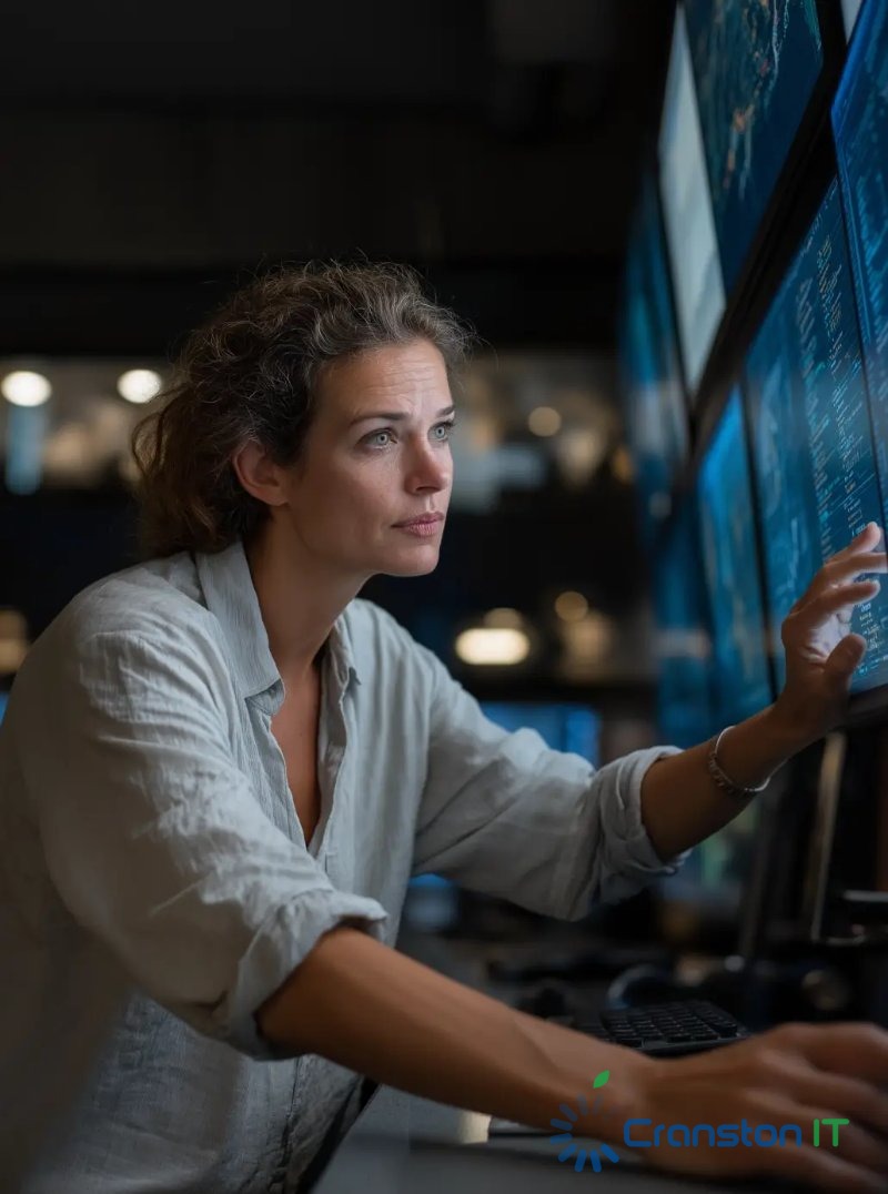 Team collaborating online, showcasing Remote IT Support Services to ensure business continuity and security from any location